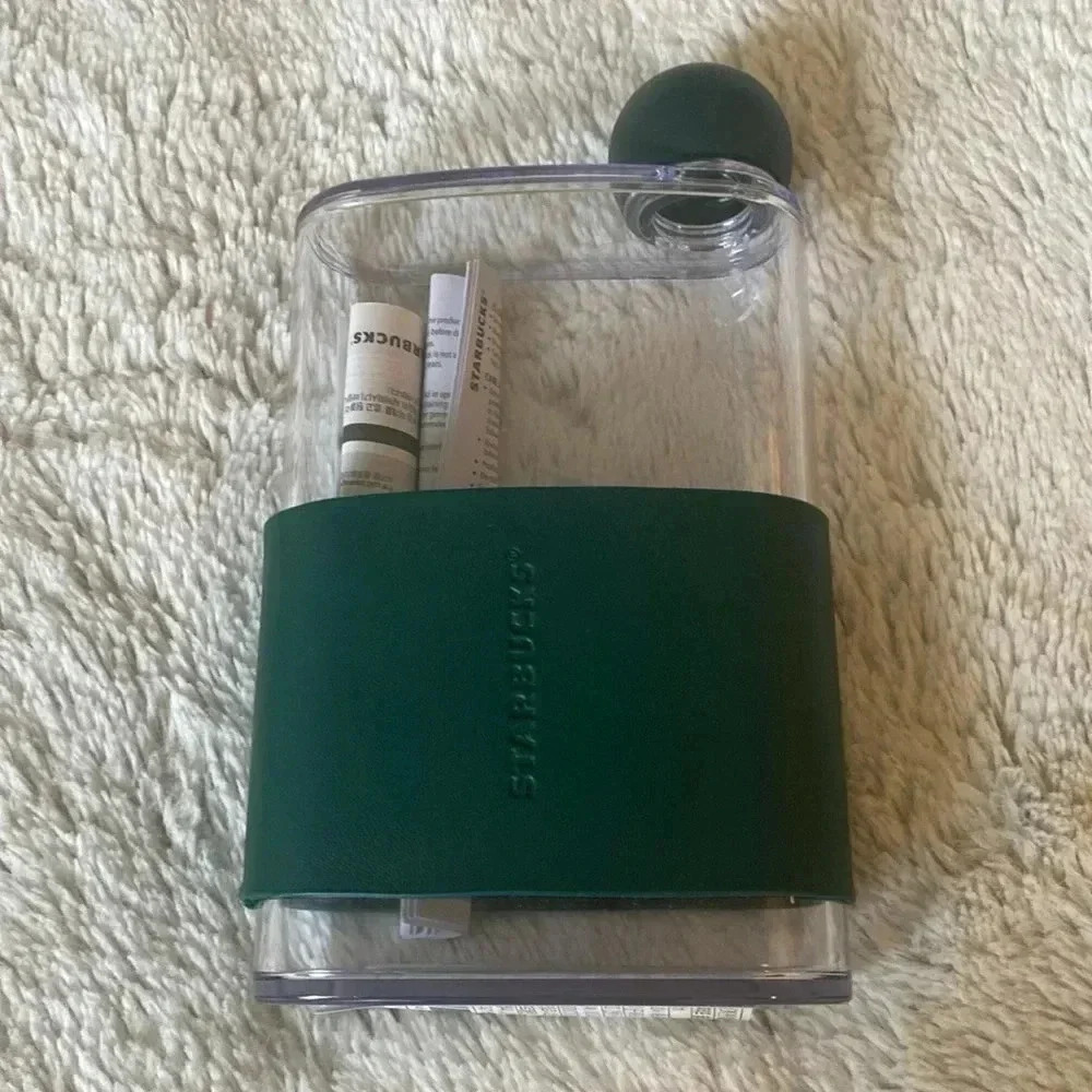 BNWT Starbucks Korea Coffee Leaf Sleeve Water Bottle